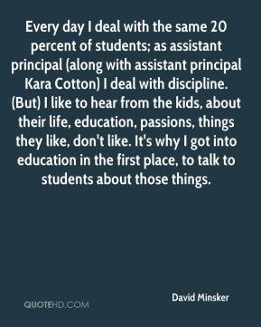 of students; as assistant principal (along with assistant principal ...