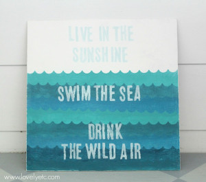The perfect painted sign to welcome summer - so much easier to DIY ...