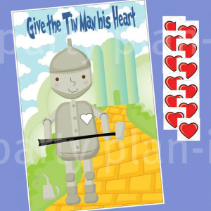 Give the Tin Man A Heart Wizard of Oz Party Game