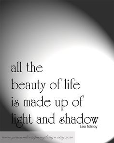 ... 8x10. $20.00, via Etsy. Light And Shadow Quotes, Inspirational Quotes