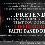 Quotes Faith Sam Harris Quote Quote by Albert Einstein Today s quotes ...
