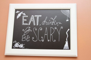 Halloween Chalkboard