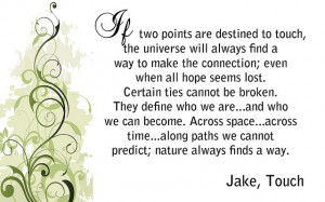 TV Show Touch - Quote by Jake