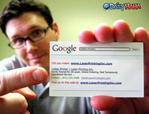 witty business card
