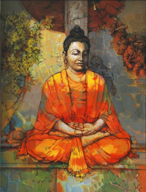 Lord Buddha Meditation Painting HD | Lord Buddha Images