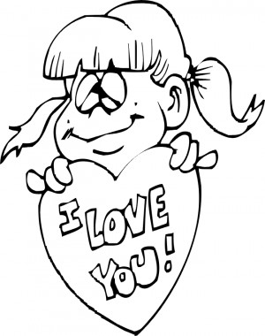 Love You Coloring Pages
