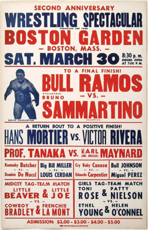 Original Wrestling Posters Featuring Bruno Sammartino & Andre the ...