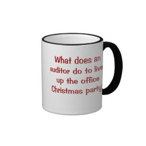 Auditor Christmas Funny and Cruel Joke Coffee Mugs