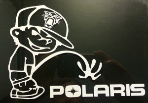 ... -PISS-ON-POLARIS-Vinyl-Decal-CHOOSE-SIZE-COLOR-boy-peeing-snowmobile