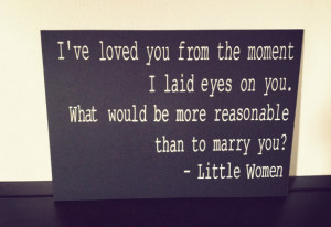 Little Women Quote Wedding Sign