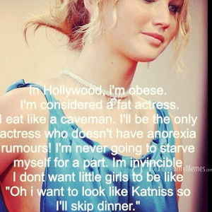 Jennifer Lawrence Quotes About Weight