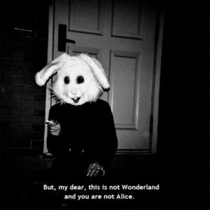 But, my dear , this is not Wonderland and you are not Alice.
