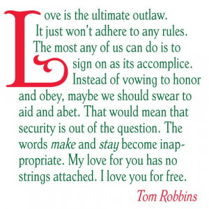 love is the ultimate outlaw
