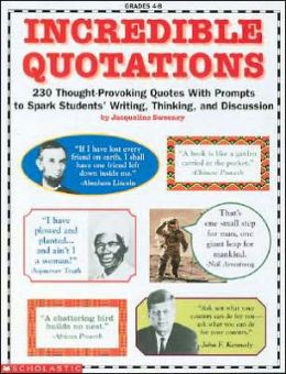 ... Quotes with Prompts to Spark Students' Writing, Thinking, and