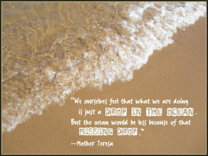 ... and making a difference one drop at a time as I live, love, and laugh