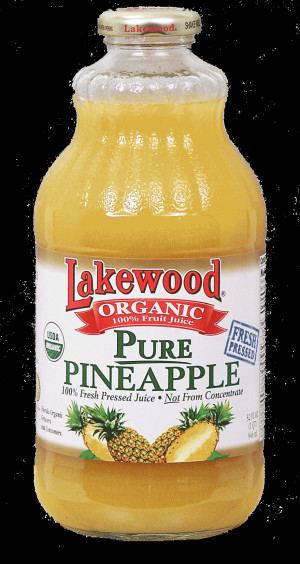 Lakewood pure pineapple, 100% fresh pressed juice, organic, 100% fruit ...