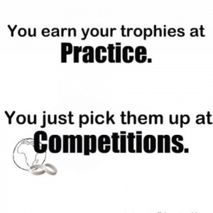 Trophies from practice