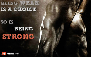 Bodybuilding Motivation Wallpaper HD | Being strong is choice