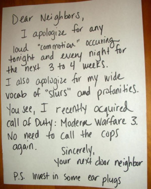 Noisy Neighbor.