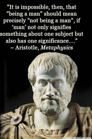 the fastidious scientific exactitude for which he was known, Aristotle ...