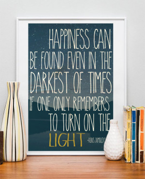 Albus Dumbledore - Inspirational Quote - Harry Potter - Poster - Print ...
