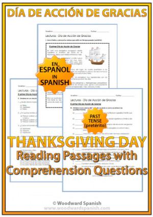 Thanksgiving Reading in Spanish – Día de Acción de Gracias