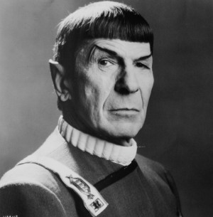 ... the pointy-eared, purely logical science officer Mr. Spock, has died