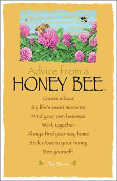 Bees: #Advice from a #Honey #Bee .