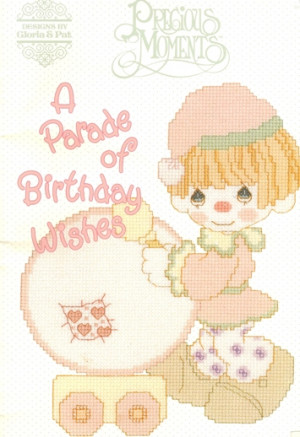 Precious Moments A Parade Of Birthday Wishes Cross Stitch Pattern ...