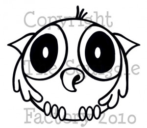 Cartoon Owl plus 10 special occassion sayings - Digital Stamp
