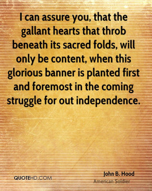can assure you, that the gallant hearts that throb beneath its ...