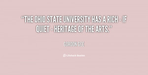 The Ohio State University has a rich - if quiet - heritage of the arts ...