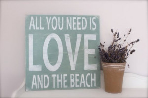 Wood Wall Art Wood Sign Beach Sign Beach Quote Quote by InMind4U, $51 ...