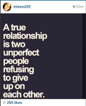 ... is two unperfect people refusing to give up on each other