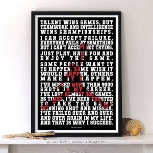 Best Motivational #Michael Jordan #quotes poster #decor #walldecor # ...