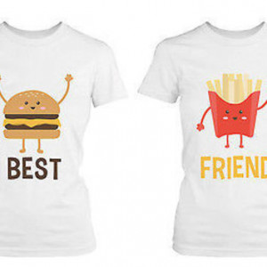 Cute Best Friend Shirts - Hamburger and Fries Best Friends Matching ...