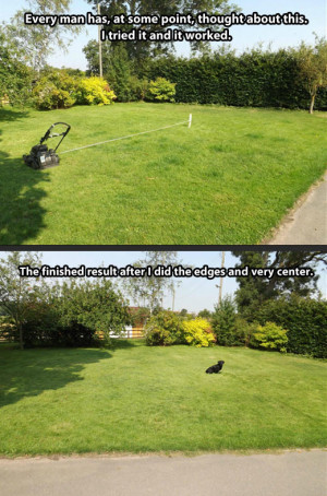 Lawn mowing made easy…