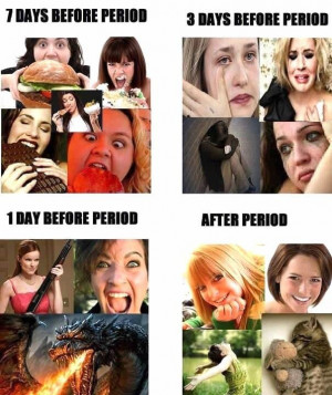 Girls on their period