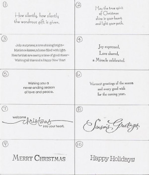 card sayings the magic of the holidays christmas card sayings for ...