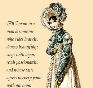 Jane Austen Quotes - All I Want In A Man - Jane Austen Quotes ...
