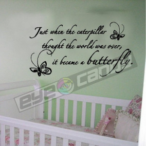 Just When The....Childrens Wall Quotes Words Lettering Sayings