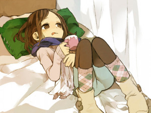 Anime Art Clothes Coffee Cute