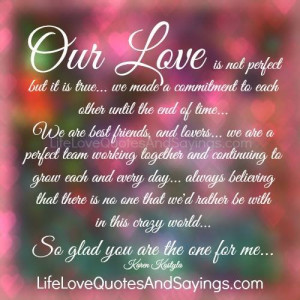 Our Love Is Not Perfect..