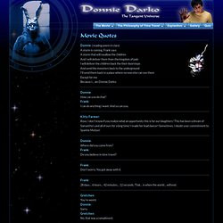 Donnie Darko: Quotes From Donnie Darko