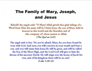 between Quran and Bible with verses of Jesus, Mary and Joseph in Quran ...
