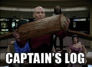 Captain's Log - Nerd Meme