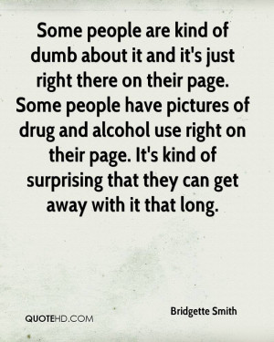 ... drug and alcohol use right on their page. It's kind of surprising that