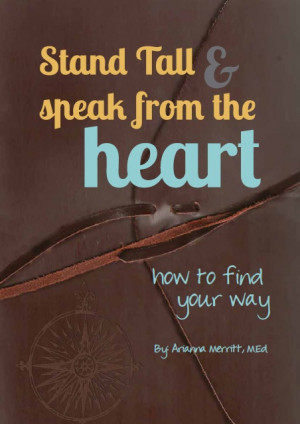 New Book: Stand Tall & Speak from the heart
