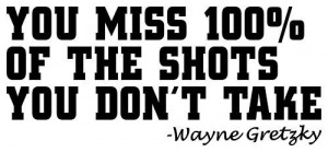 YOU MISS 100% OF SHOTS WAYNE GRETZKY QUOTE WALL DECALS STICKER HOCKEY ...