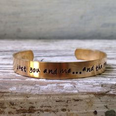 Just you and me... And the road ahead - tom petty song quote bracelet ...